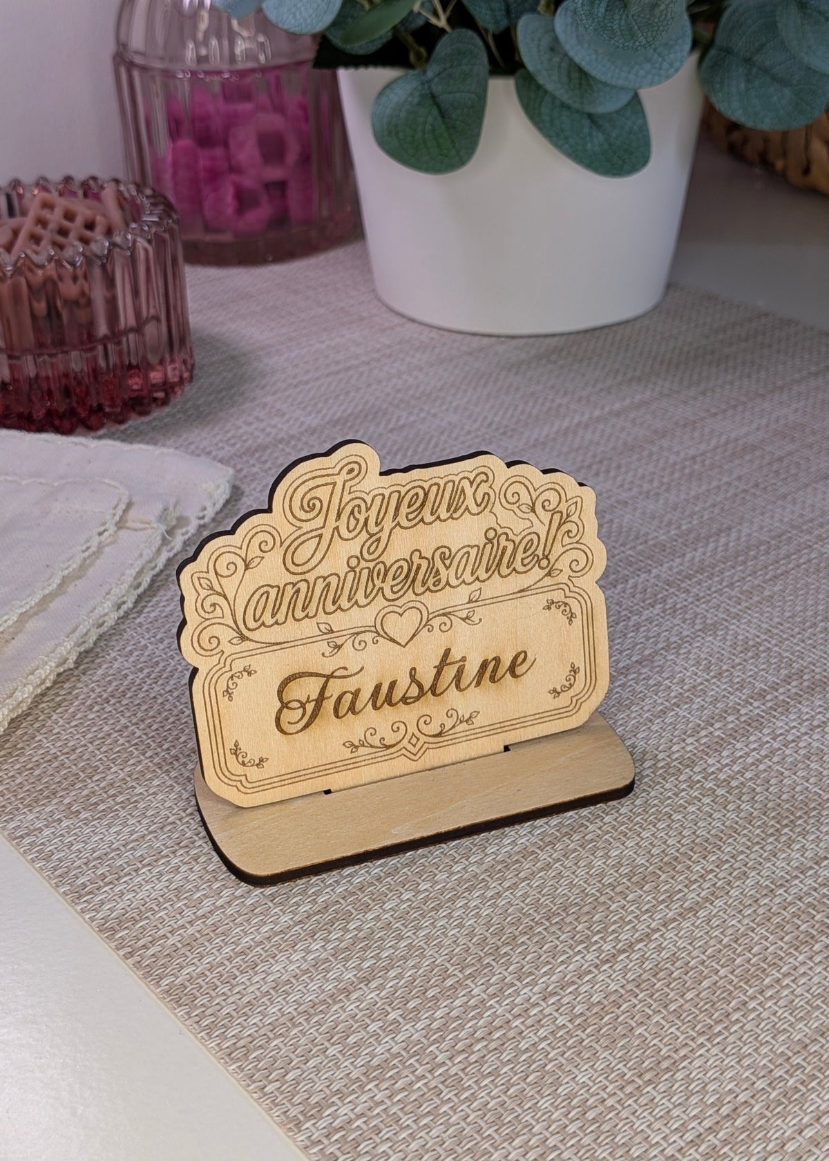 Plaques en bois personnalisées