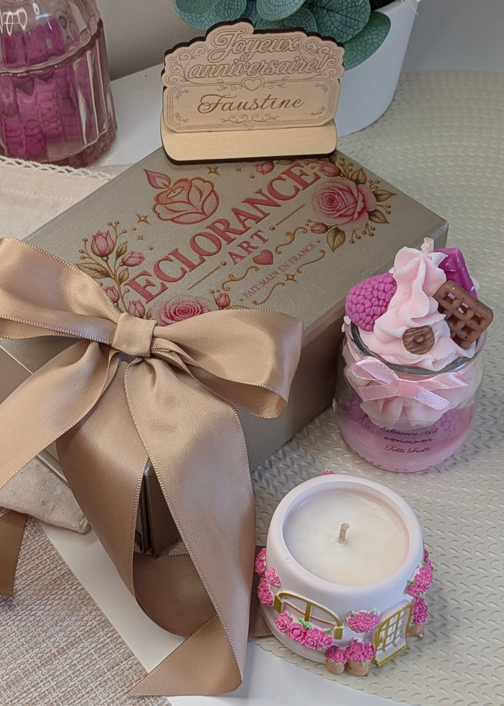 Coffret cadeau bougies parfumées personnalisé – Signature Mini | Eclorance Art